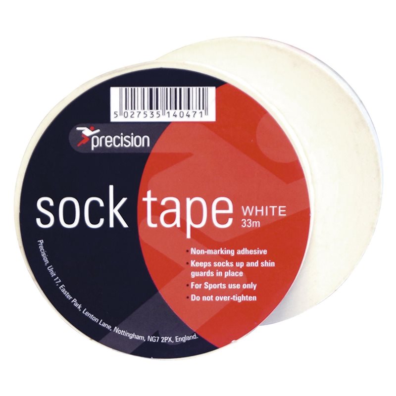 Precision Sock Tape Football Rugby Hockey Shin Pad  - 33m Length - Hamtons Direct