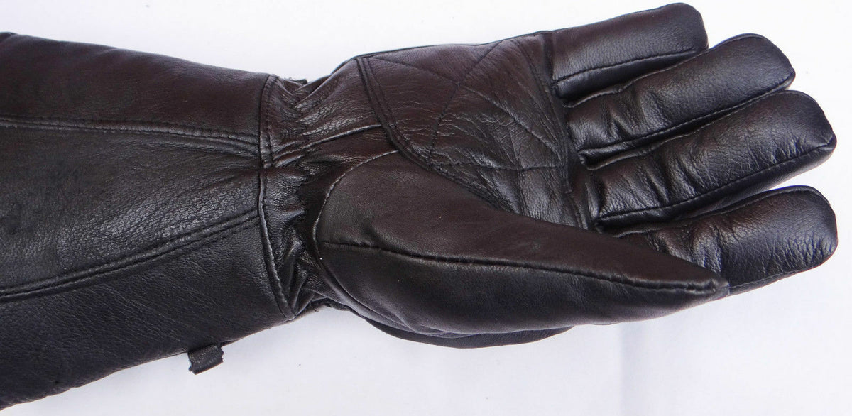Mens Winter  Genuine Leather Motorcycle Motorbike 3M Thermal Thinsulate Gloves - Hamtons Direct