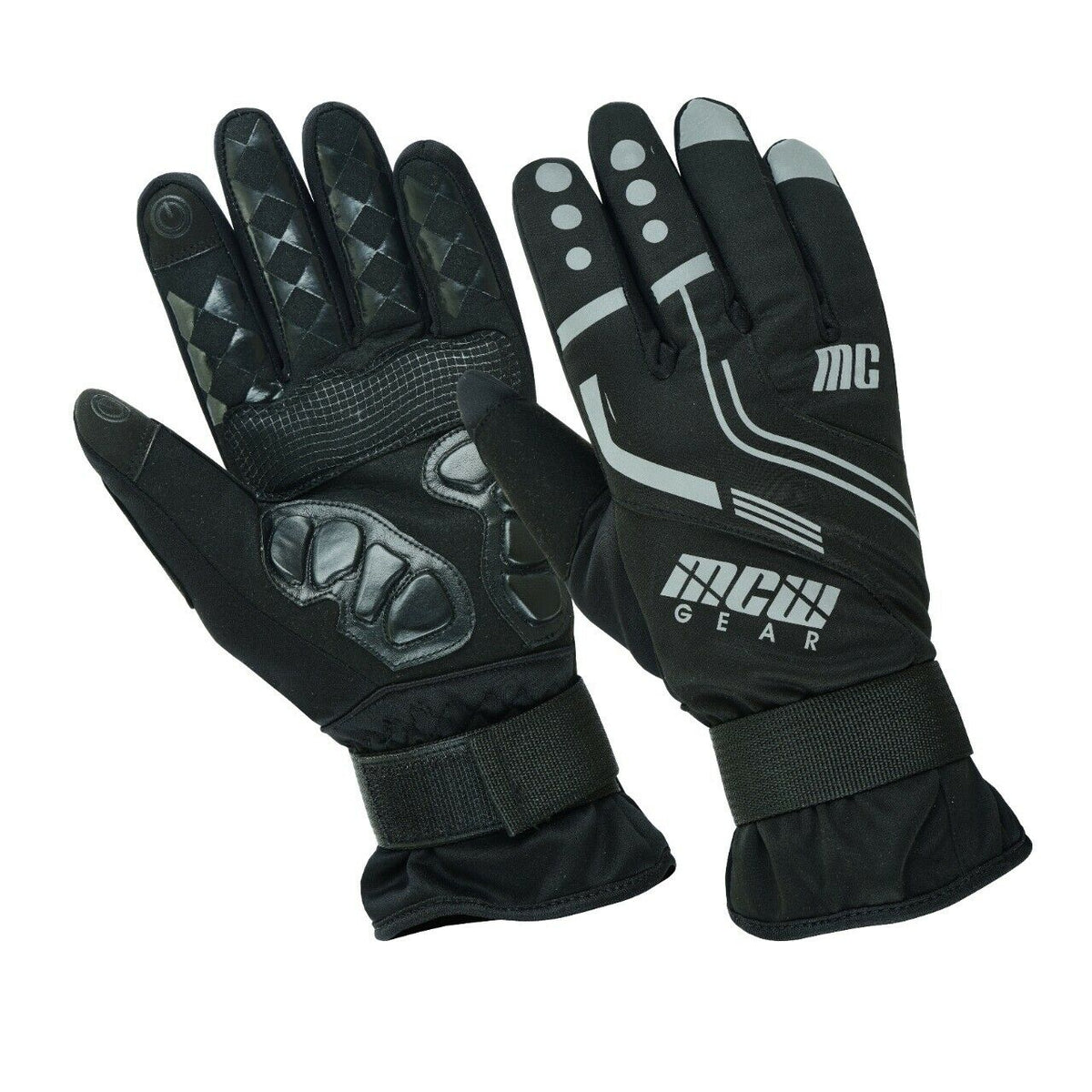 MENS SOFTSHELL BICYCLE TOUCHSCREEN MOTORBIKE MOTORCYCLE Sports GLOVES - Hamtons Direct