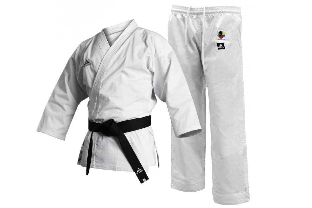 Adidas White WKF Approved Club Karate Gi Suit Adults Children's Boys Girls Kids - Hamtons Direct