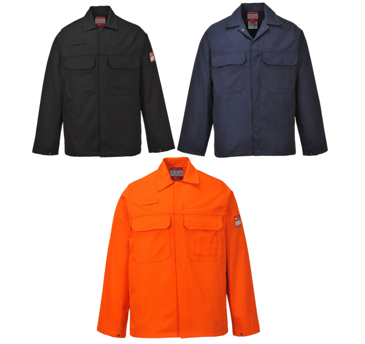 Portwest Bizweld BIZ2 Flame Resistant Welding Workwear Hazard Protection Jacket - Hamtons Direct