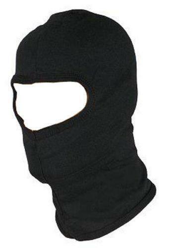 Black Balaclava Motorbike Motorcycle Thermal Neck Warmer Helmet Rib Face Mask - Hamtons Direct