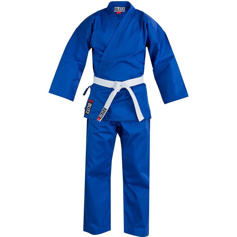 Blitz Kids 7oz Gi Student Karate Aikido Multiple Colours Uniform Free White Belt - Hamtons Direct