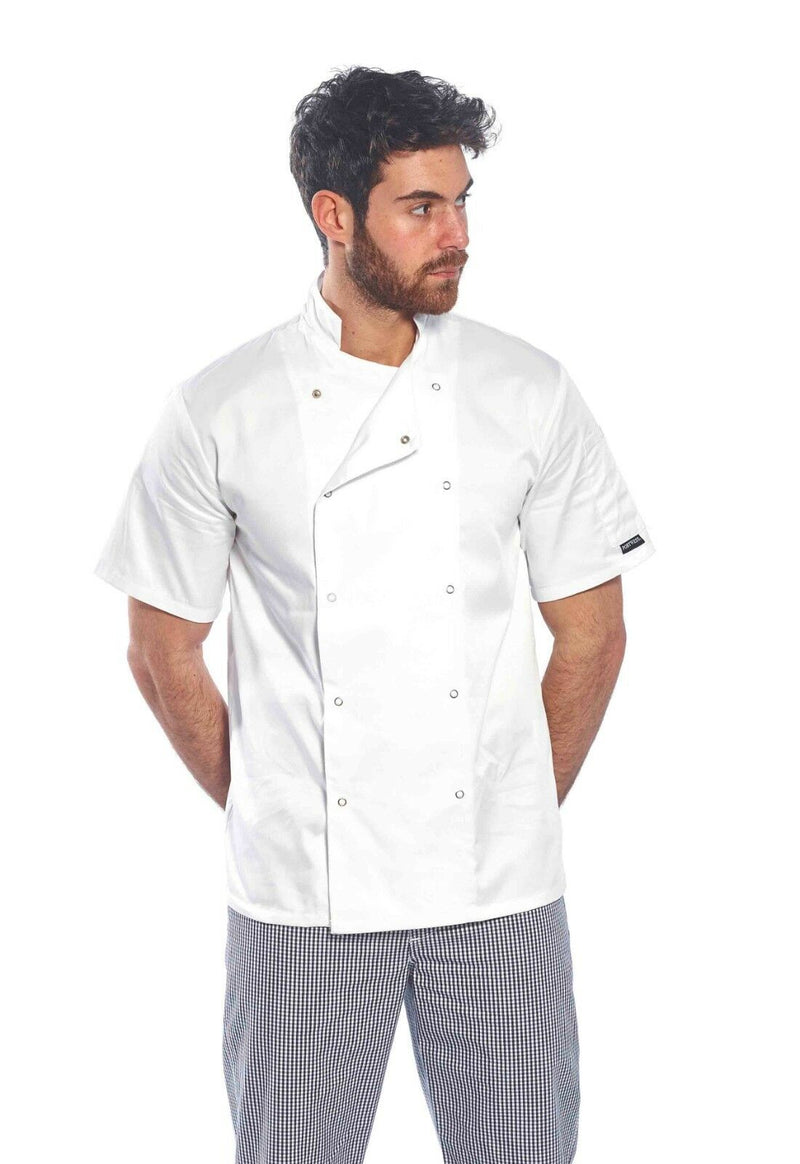 PORTWEST CUMBRIA CHEFS FOOD KITCHEN CATERING INDUSTRY UNISEX JACKET C733 - Hamtons Direct