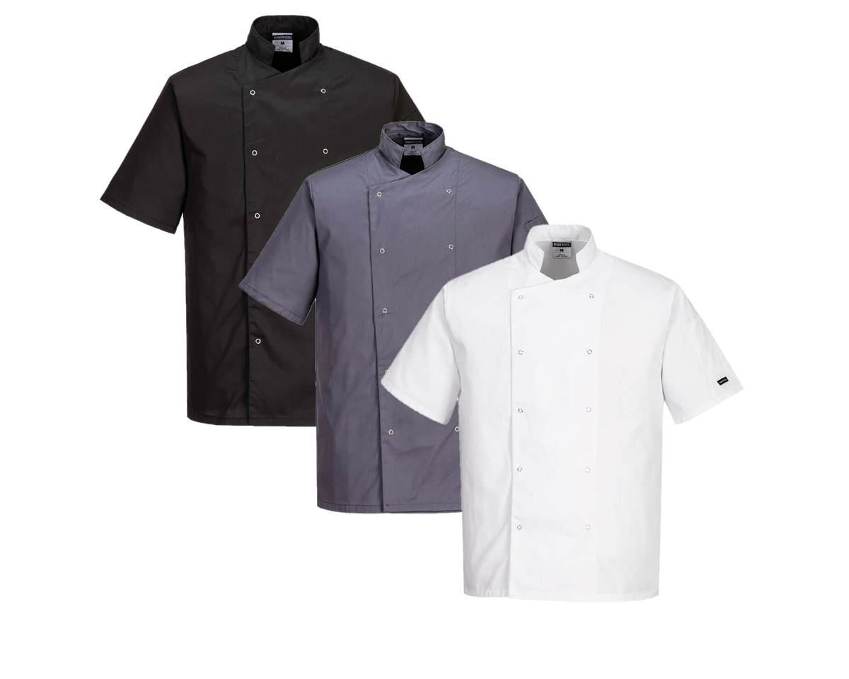 PORTWEST CUMBRIA CHEFS FOOD KITCHEN CATERING INDUSTRY UNISEX JACKET C733 - Hamtons Direct