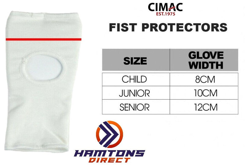 Cimac Fist Protectors MMA Karate Fingerless Mitts Glove Junior/Child/Senior - Hamtons Direct