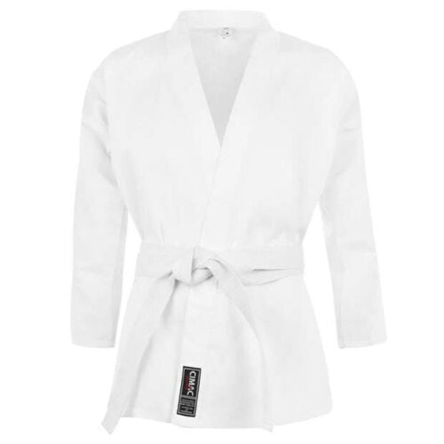 Cimac Giko Karate White Suit Adults Children's Boys Girls Men's Free White Belt - Hamtons Direct