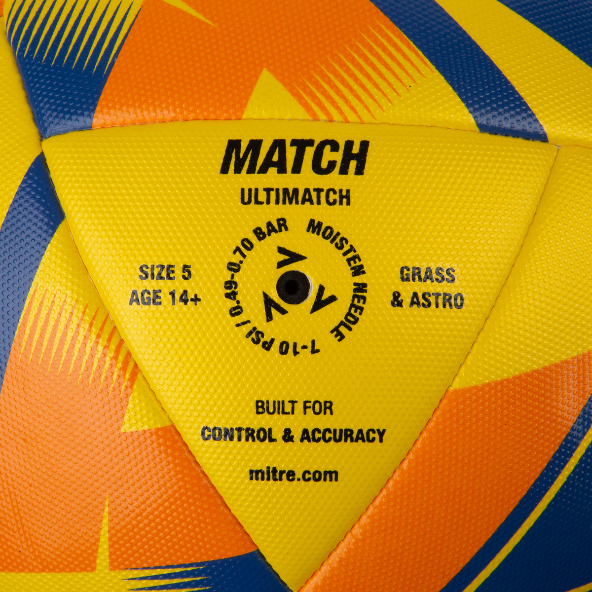 Mitre Ultimatch Match Ball Adults Kids Football Players Outdoors - Hamtons Direct