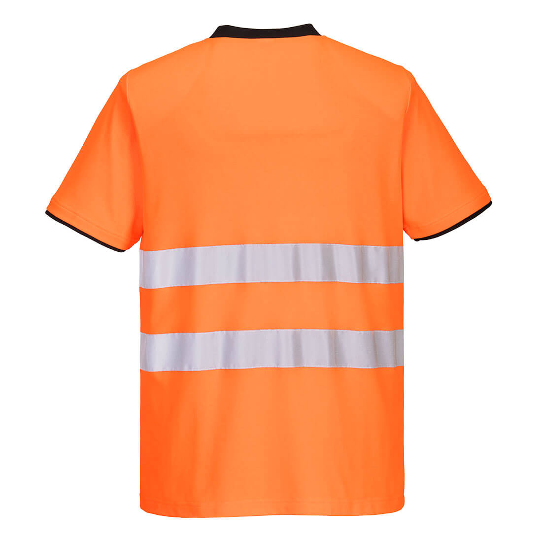 Men's Workwear Hi Vis T-Shirt Reflective High Viz Tee Fluorescent Breathable - Hamtons Direct