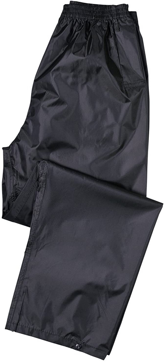MEN BLACK WATERPROOF MOTORCYCLE MOTORBIKE CLASSIC RAIN OVER RAINSUIT + BAG - Hamtons Direct