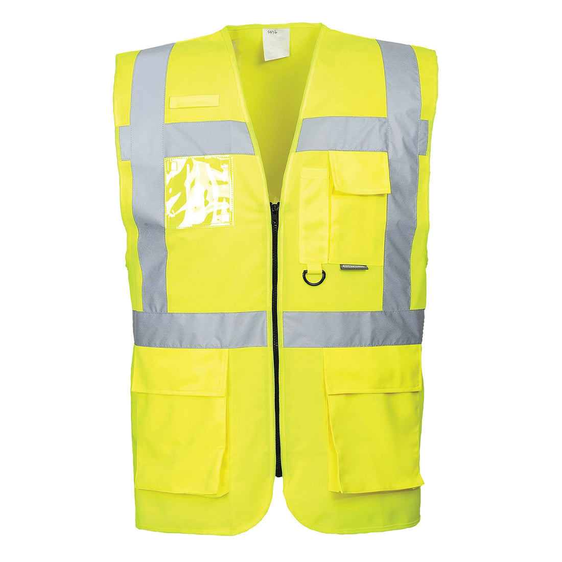 PORTWEST Berlin Executive Vest Hi Vis Safety Waistcoat Zip ID Holder S476 - Hamtons Direct