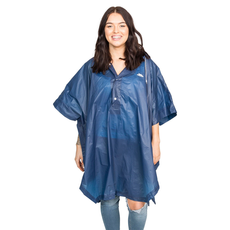 Adult Trespass Unisex Lightweight Waterproof Rain Poncho Canopy - Hamtons Direct