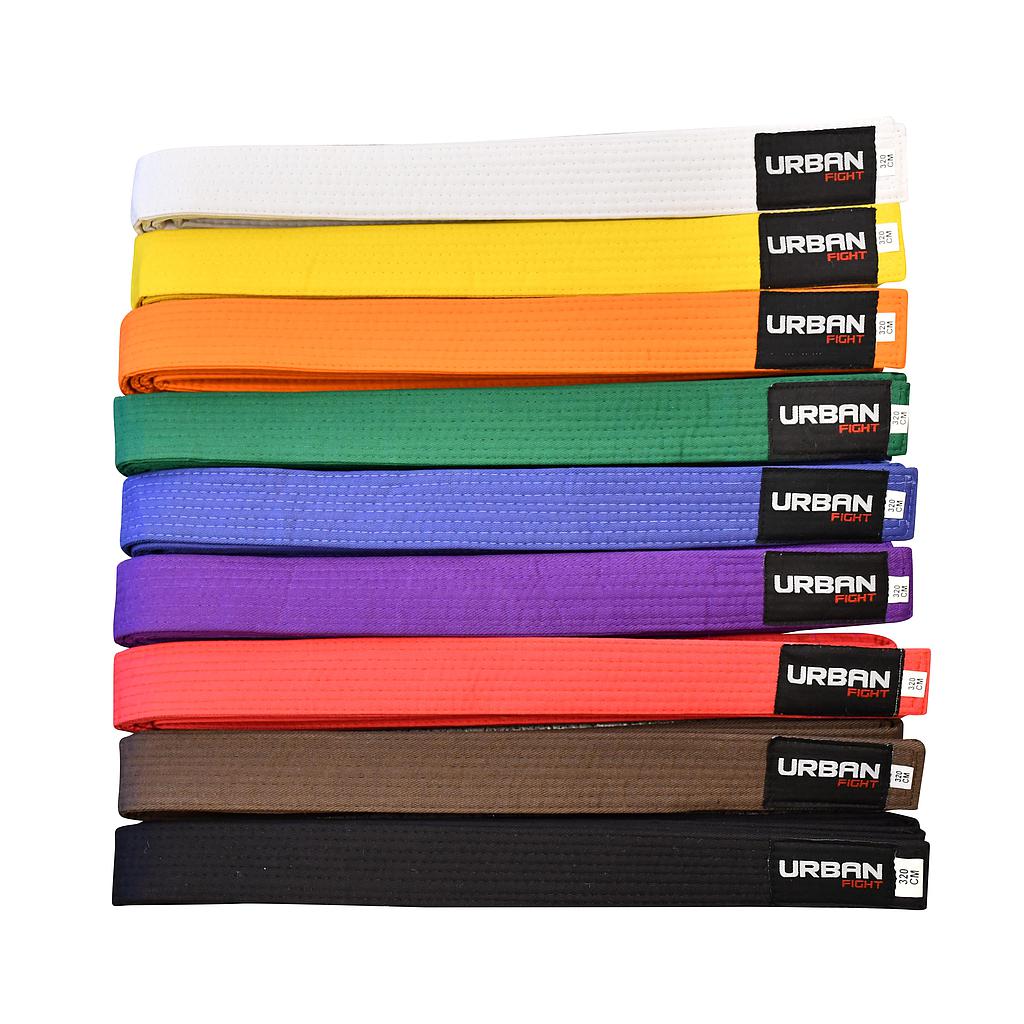 Urban Fight All Martial Arts Karate Judo Taekwondo Coloured Plain Belts - Hamtons Direct