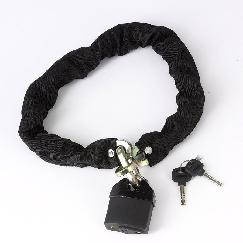 1.5M Heavy Duty Sturdy Motorbike Scooter Security Chain Lock Padlock 2 Keys - Hamtons Direct