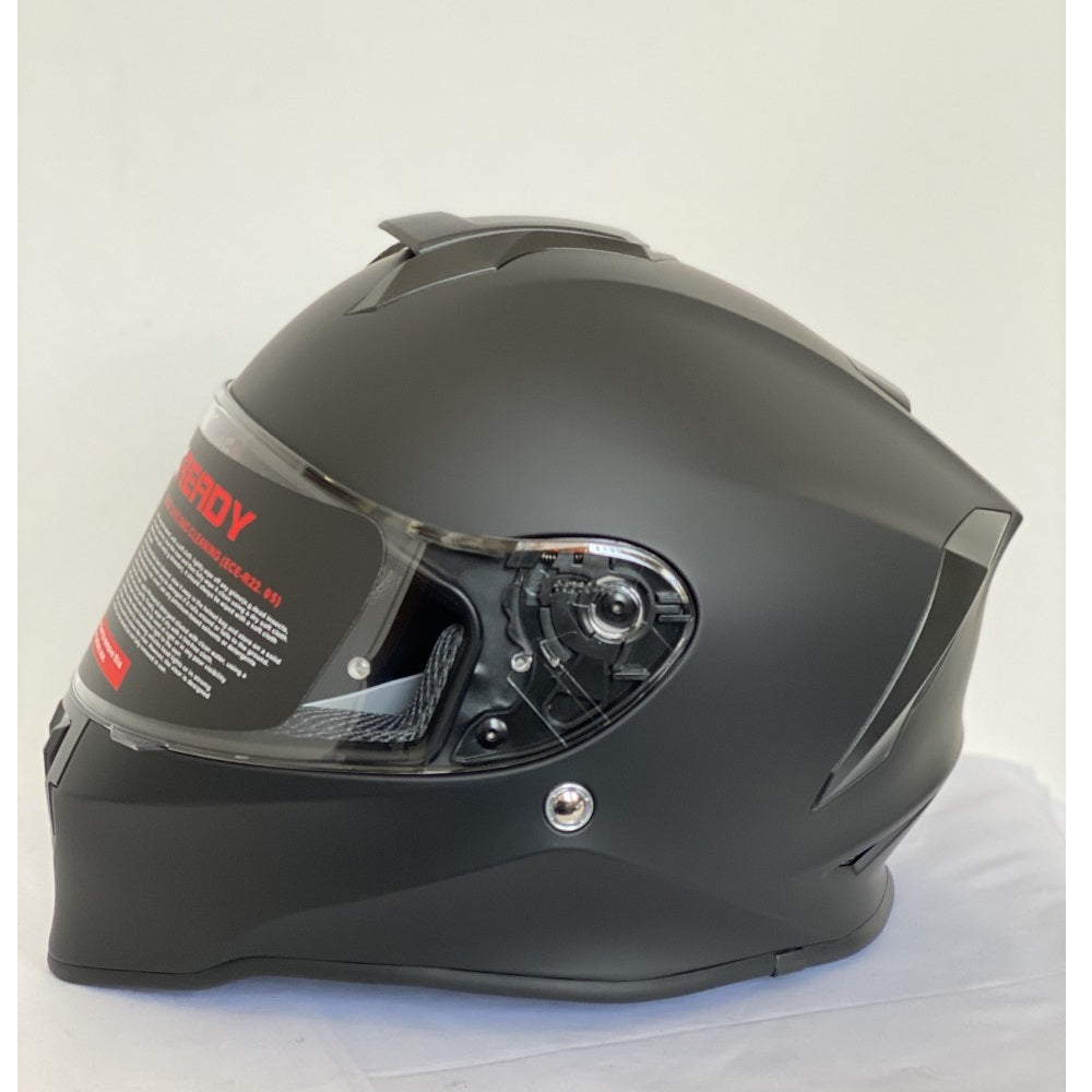 VCAN V151 Full Face Motorcycle Motorbike Crash Safety Adult Helmet Clear Visor - Hamtons Direct