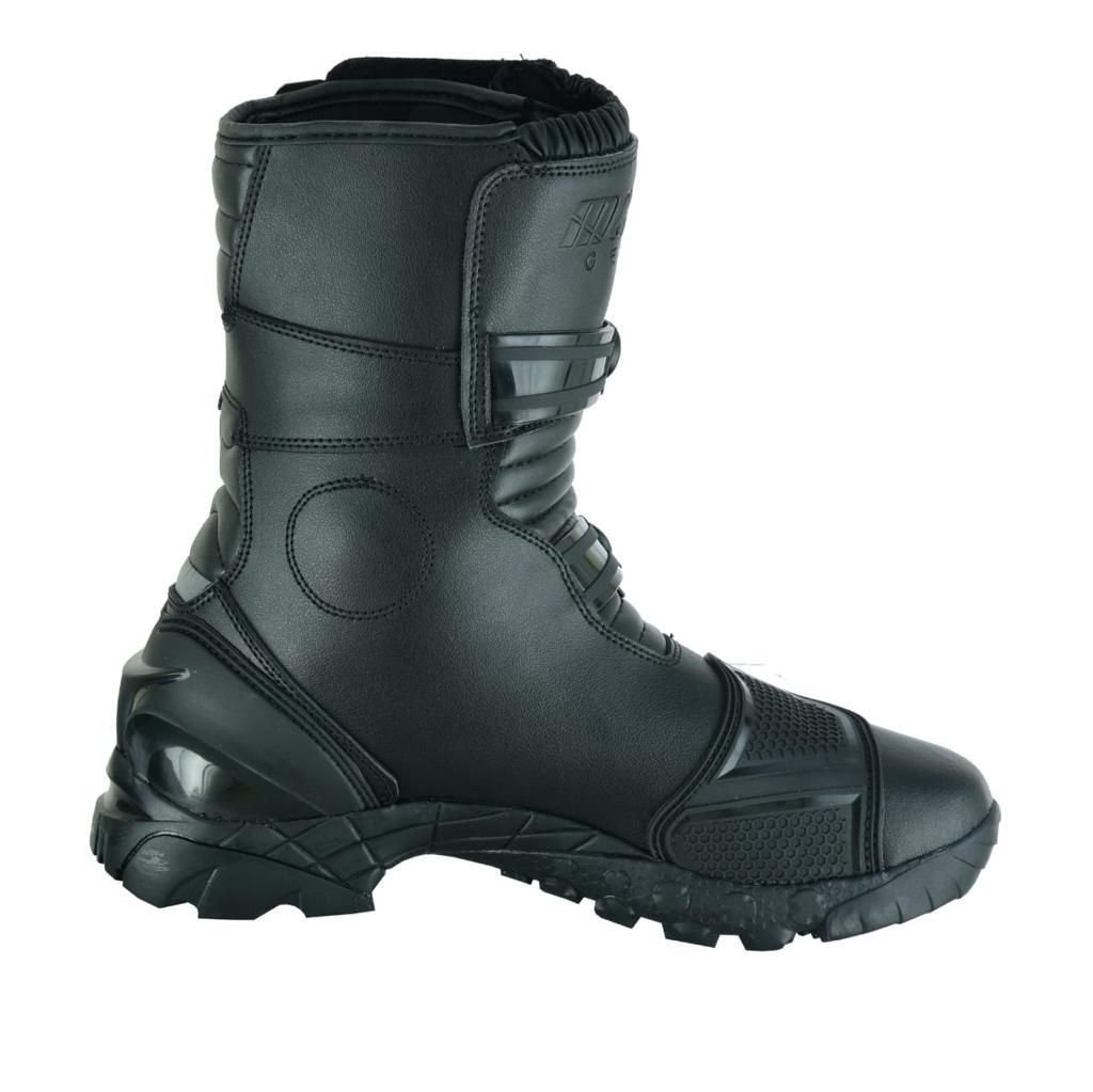 MCW Gear Real Leather Adventure Waterproof Motorcycle Motorbike Chunker Boots - Hamtons Direct