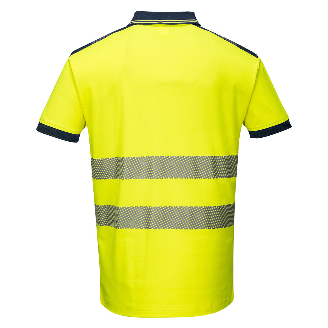 PORTWEST T180 PW3 HiVis Polo Shirt Short Sleeve Work CE Safety Top Comfort - Hamtons Direct