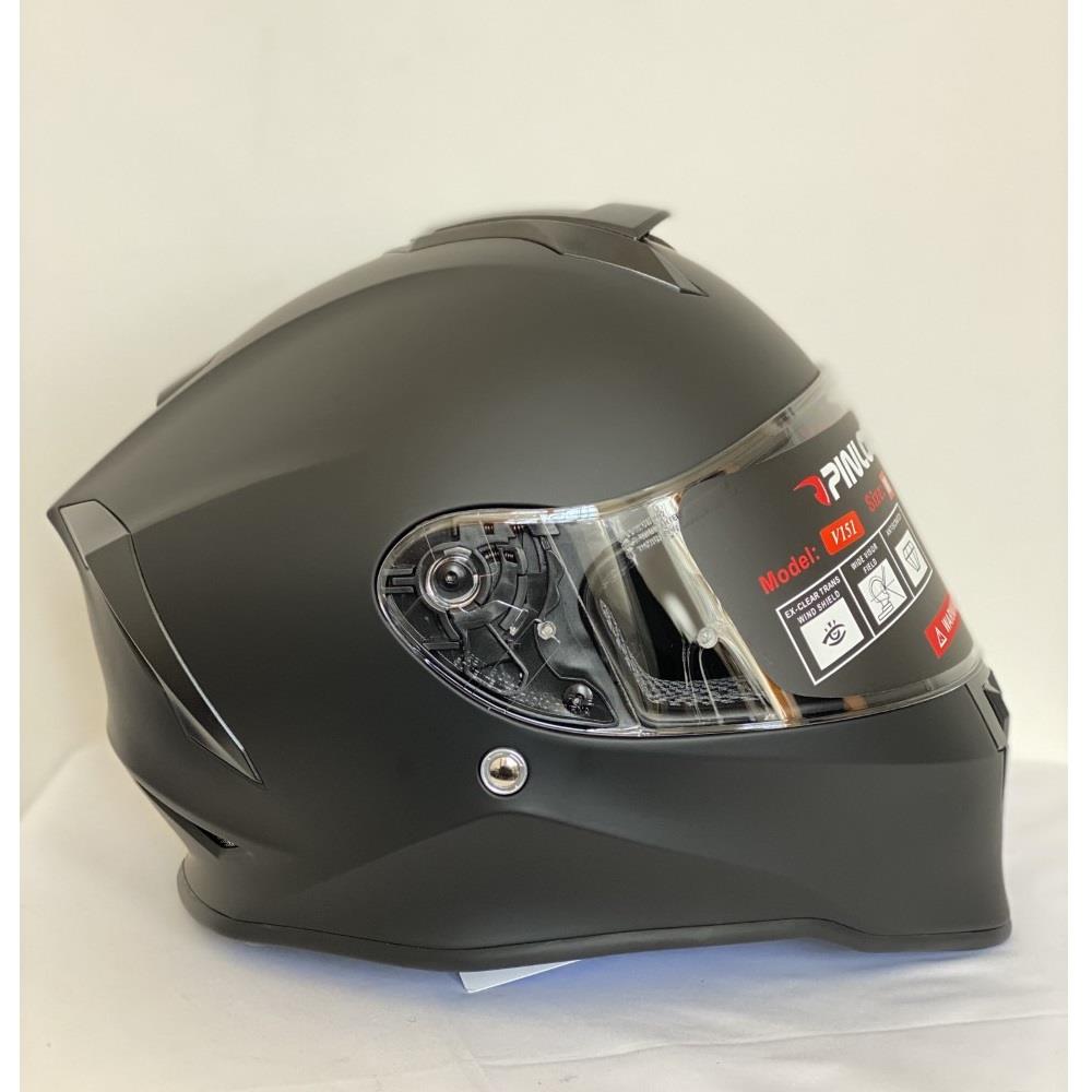 VCAN V151 Full Face Motorcycle Motorbike Crash Safety Adult Helmet Clear Visor - Hamtons Direct