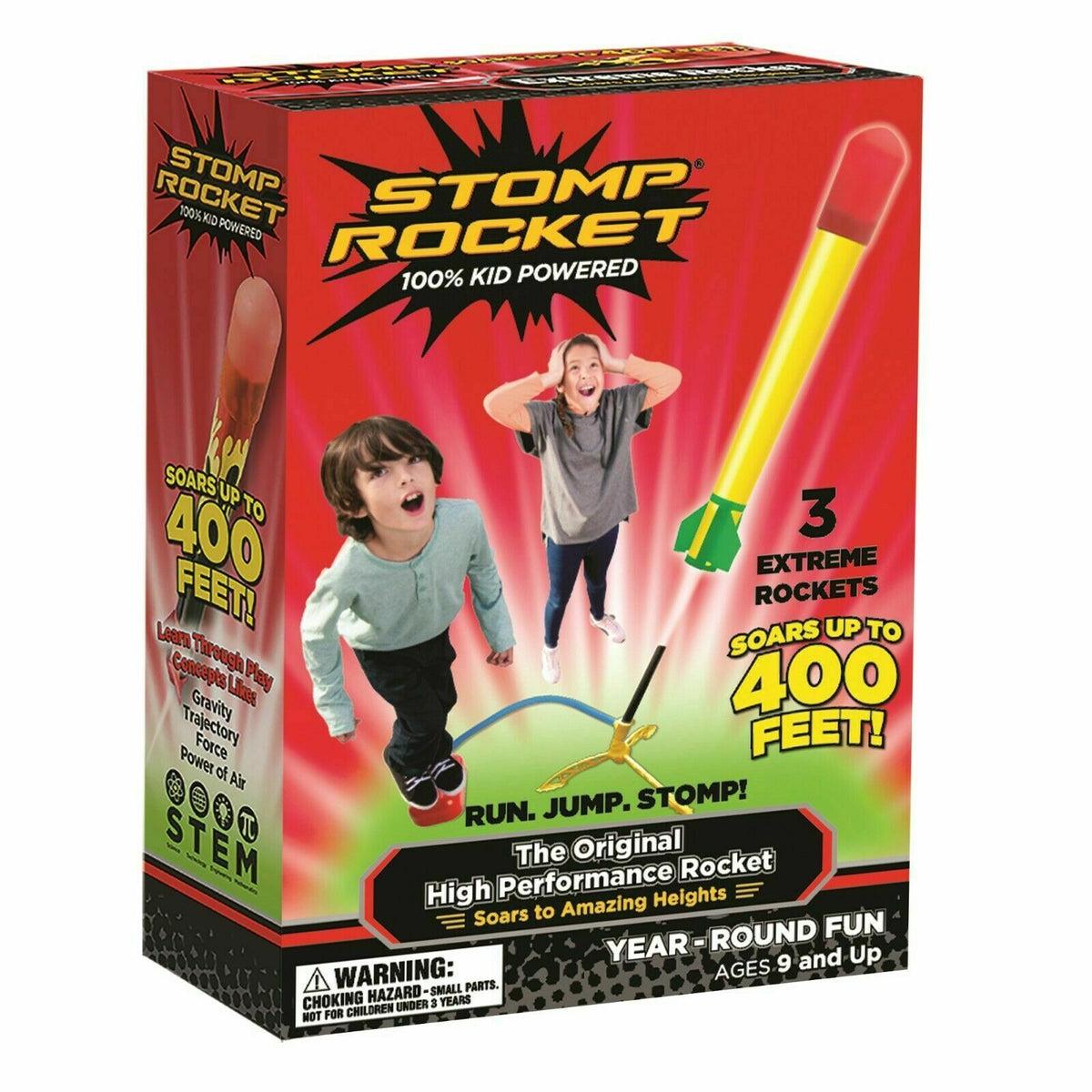 THE ORIGINAL STOMP ROCKET SUPER HIGH PERFORMANCE 400ft HIGH TOYS KIDS CHILDREN - Hamtons Direct