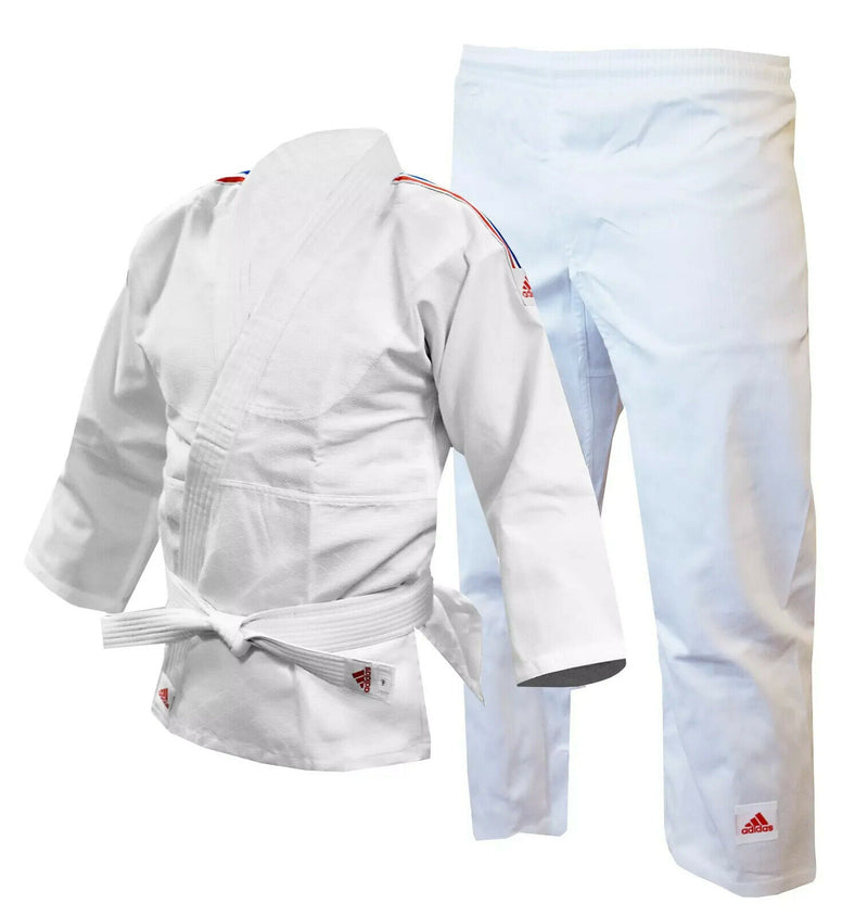 Adidas Judo 250G Suit GB STRIPES Adults Children's Boys Girls Men's Free Belt - Hamtons Direct