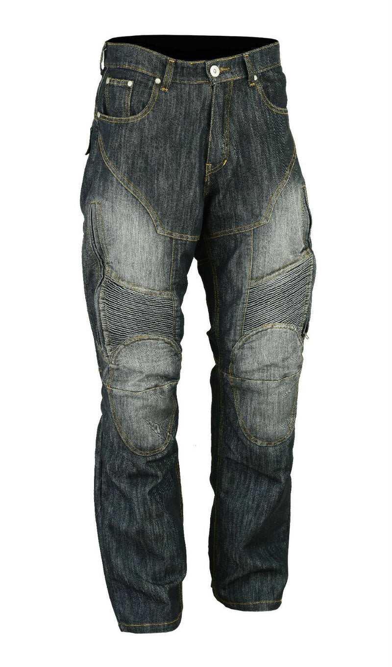 MCW Mens Motorbike Motorcycle Denim Jeans Trousers Pants with Protective Lining - Hamtons Direct