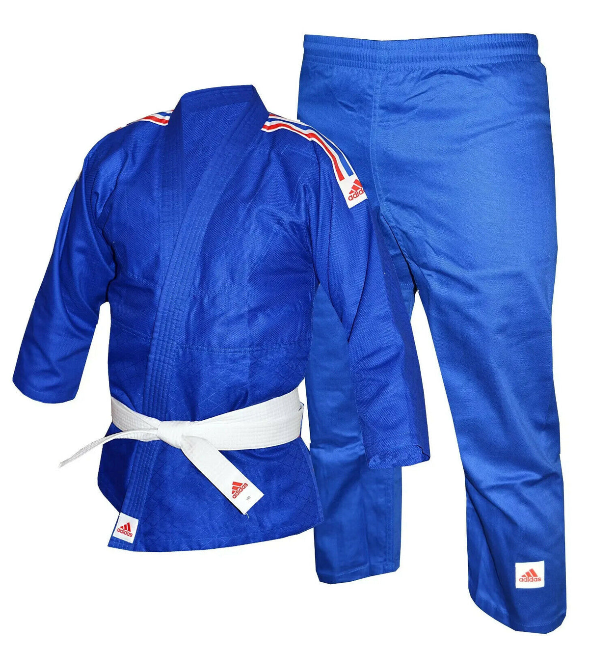 Adidas Judo 250G Suit GB STRIPES Adults Children's Boys Girls Men's Free Belt - Hamtons Direct