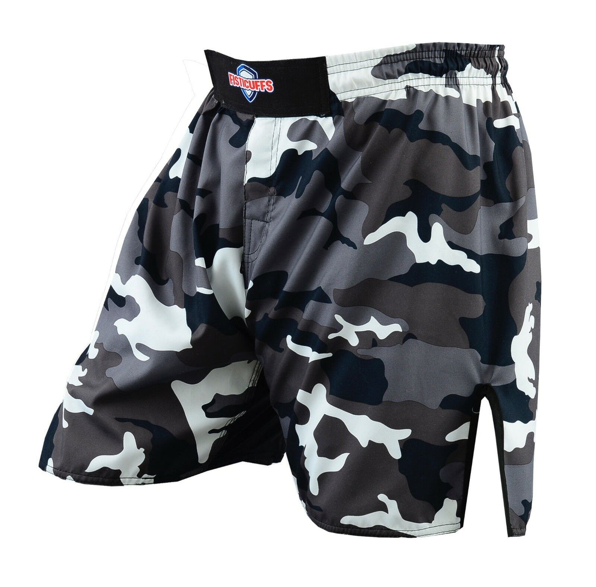 Fisticuffs Camo Grey MMA Boxing Fight Grappling Kick Cage Fighting Short Shorts - Hamtons Direct