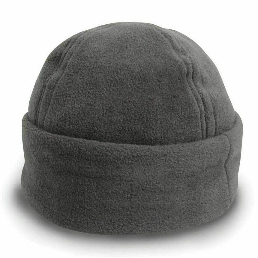 POLAR FLEECE SKI BOB HAT WINTER WARM SOFT BEANIE WORK WOMENS MENS HEADWEAR - Hamtons Direct