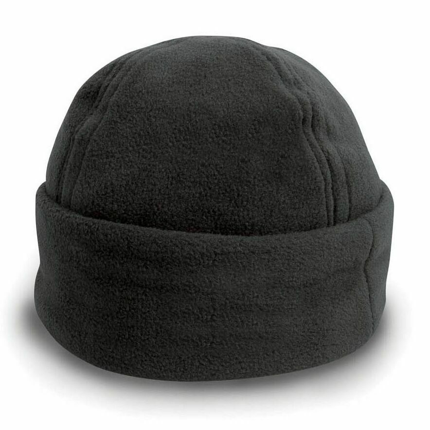 POLAR FLEECE SKI BOB HAT WINTER WARM SOFT BEANIE WORK WOMENS MENS HEADWEAR - Hamtons Direct