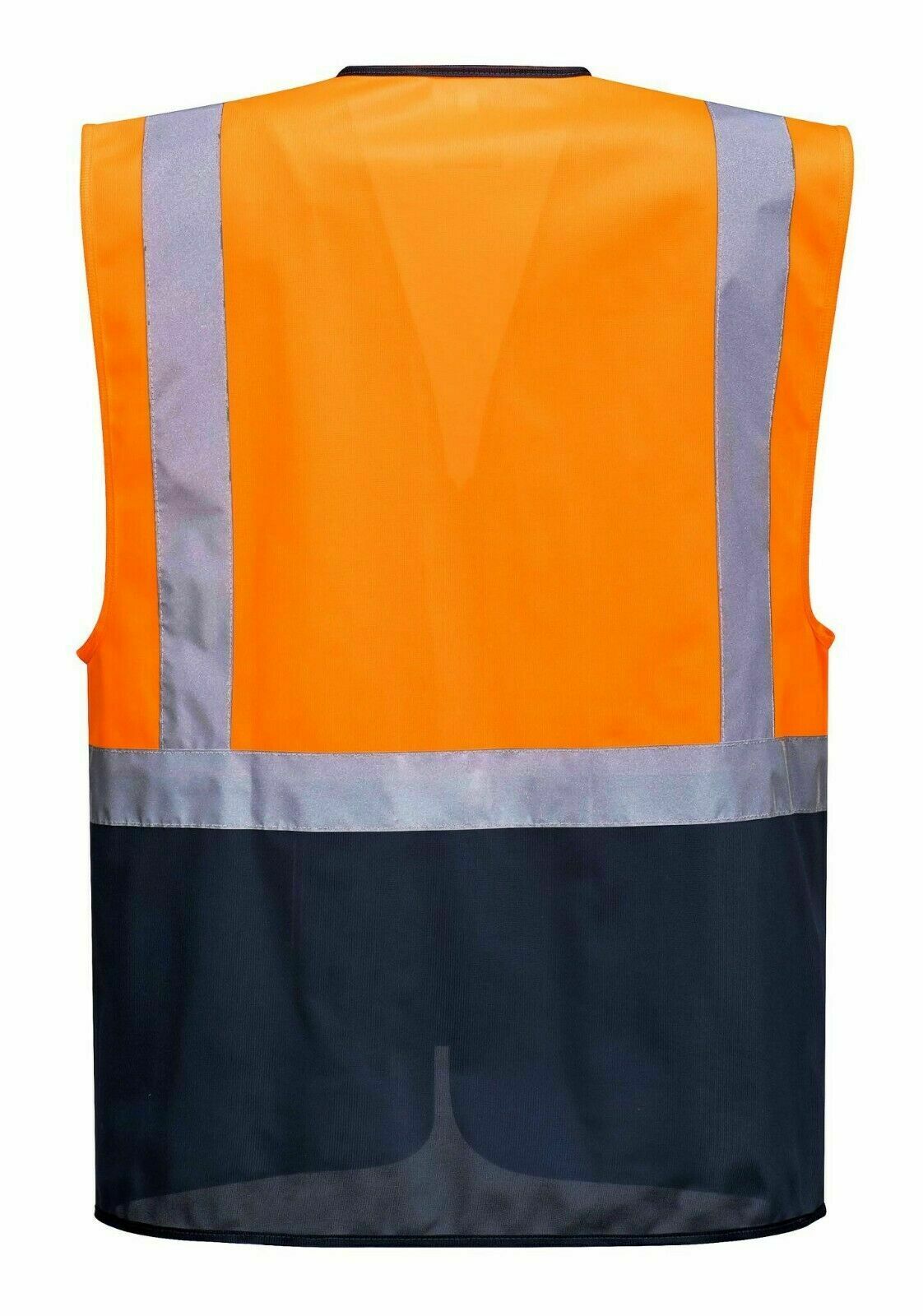 EXECUTIVE HI VIS VIZ VISIBILITY SAFETY MOTORCYCLE INDUSTRIAL TEXTILE VEST JACKET - Hamtons Direct