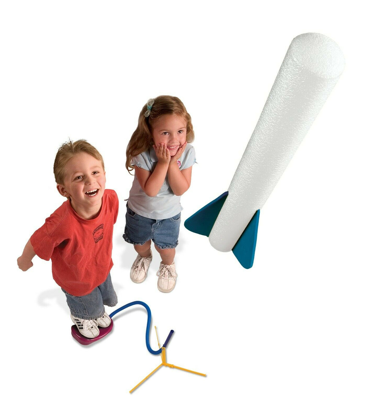 ORIGINAL STOMP ROCKET JUNIOR GLOWS IN THE DARK 100FT HIGH TOYS KIDS CHILDREN - Hamtons Direct