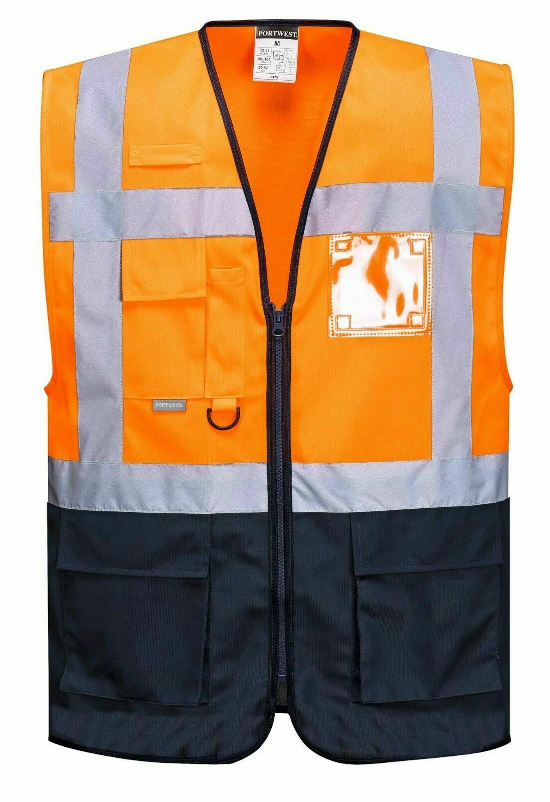 EXECUTIVE HI VIS VIZ VISIBILITY SAFETY MOTORCYCLE INDUSTRIAL TEXTILE VEST JACKET - Hamtons Direct