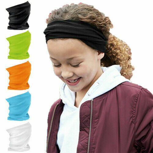 Junior Kids Scarf Motorbike Cycling Neck Warmer Tube Balaclava Snood Morf Scarf - Hamtons Direct