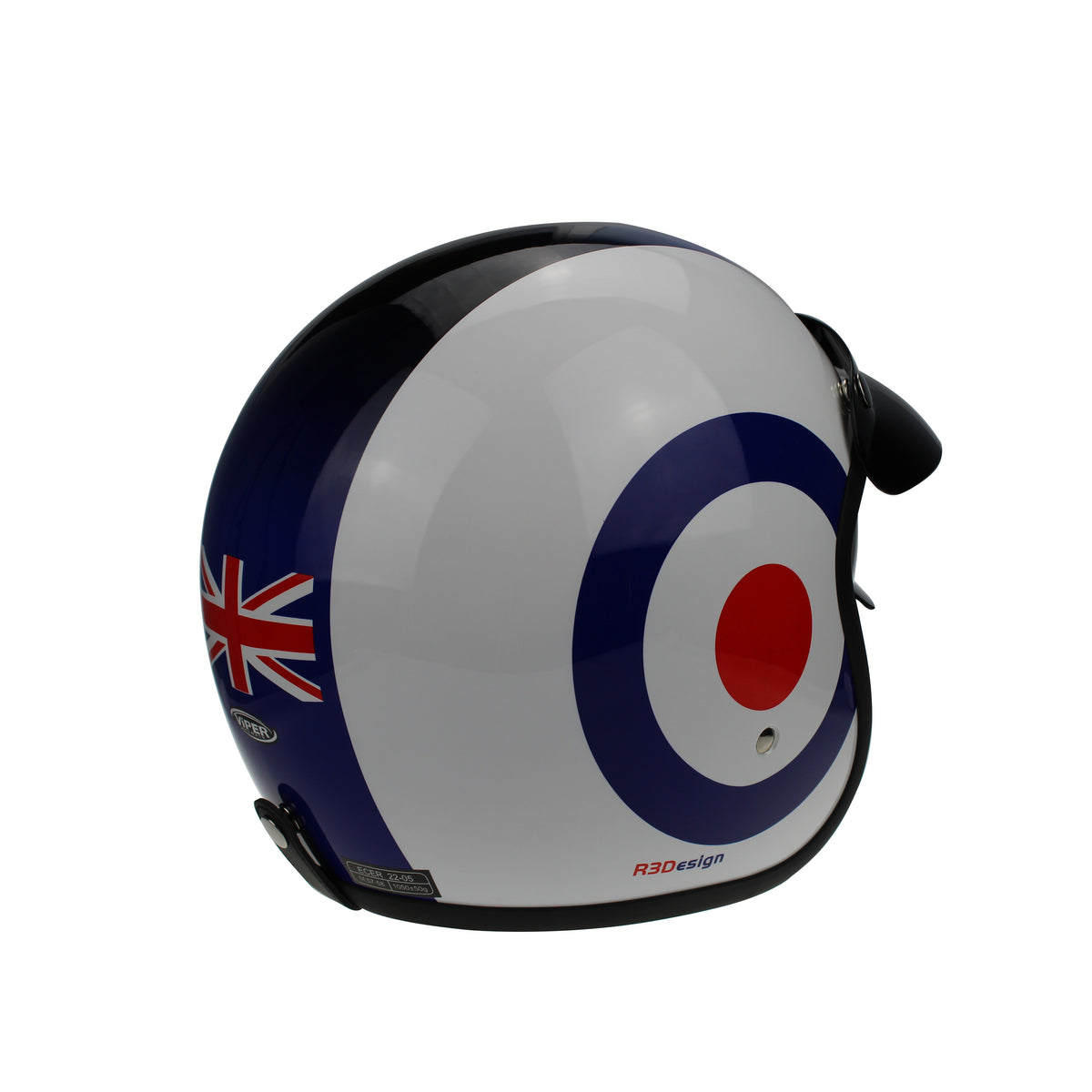 Viper RS-V06 Open Face Jet Tourer Retro Scooter Motorcycle Motorbike Target UJ Helmet - Hamtons Direct