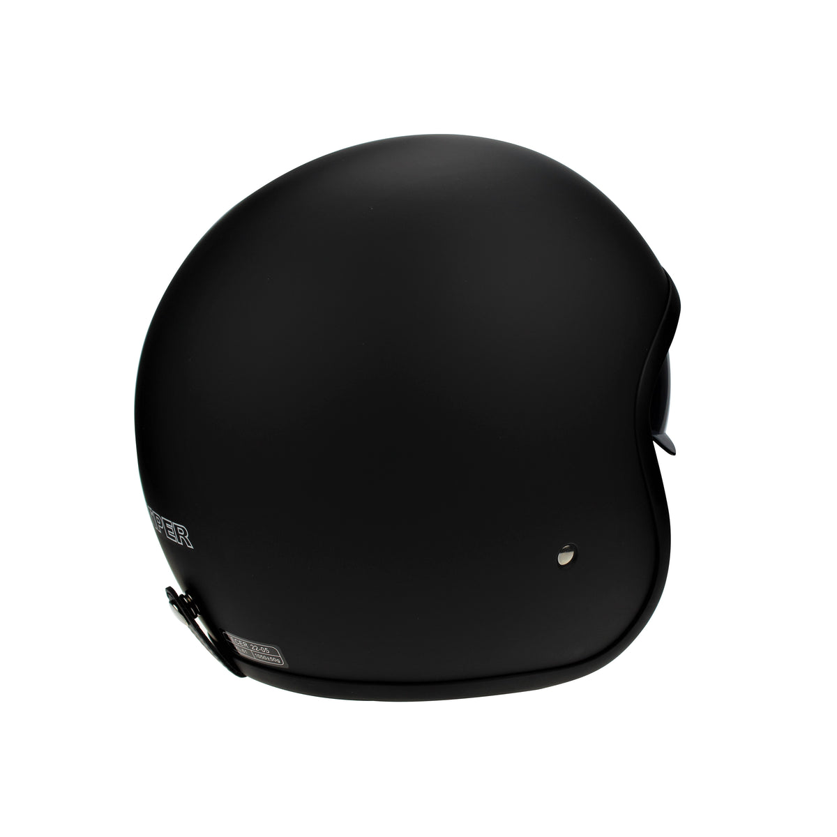 Viper RS-V06 Open Face Jet Tourer Retro Scooter Motorcycle Motorbike Matt Black Helmet - Hamtons Direct