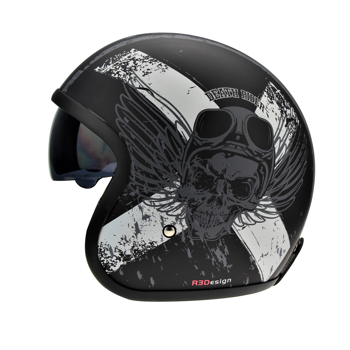 Viper RS-V06 Open Face Jet Tourer Retro Scooter Motorcycle Motorbike Helmet - Hamtons Direct