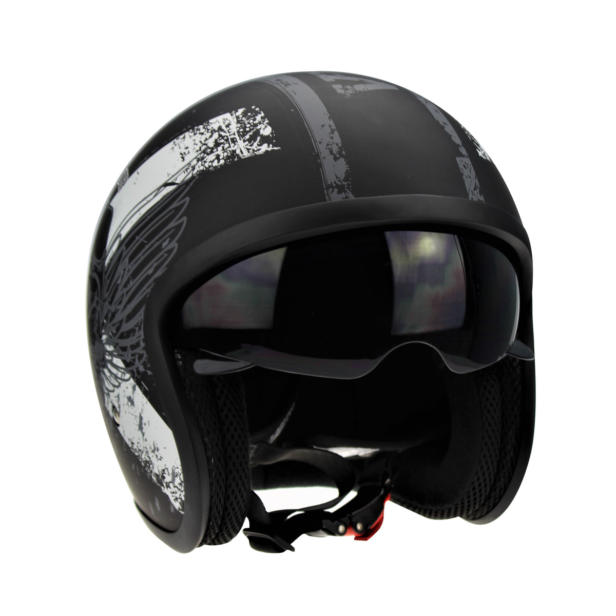 Viper RS-V06 Open Face Jet Tourer Retro Scooter Motorcycle Motorbike Helmet - Hamtons Direct