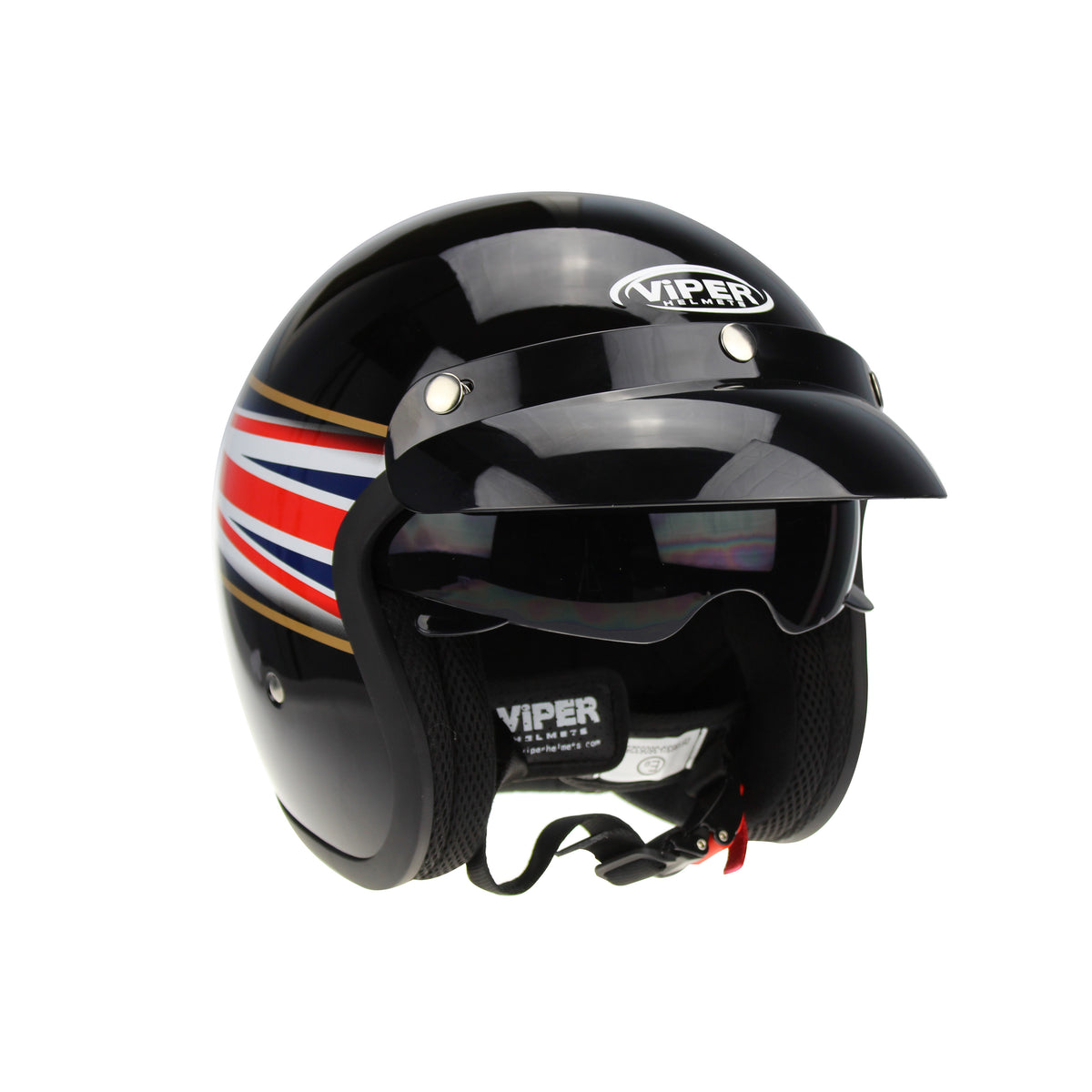 Viper RS-V06 Open Face Jet Tourer Retro Scooter Motorcycle Motorbike Helmet - Hamtons Direct